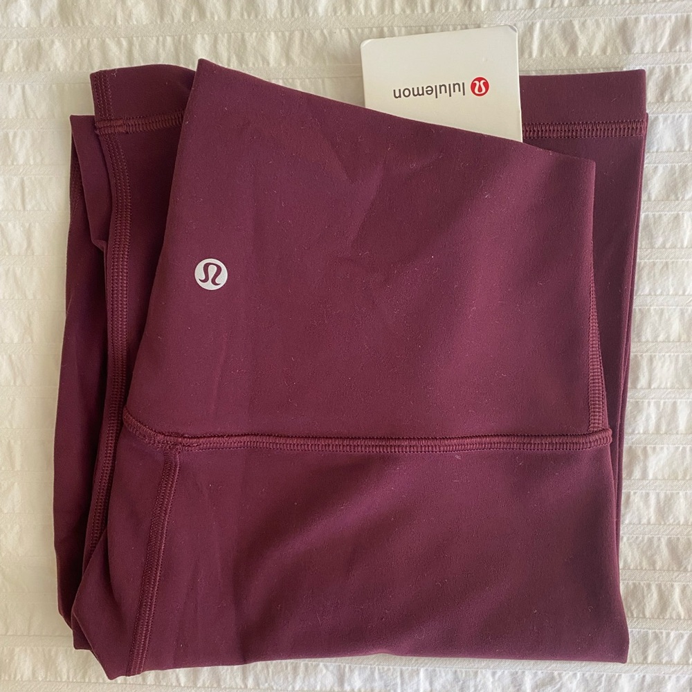 lululemon 28” Align Leggings (Color: Dark adobe/maroon) - NWT